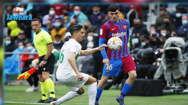 الليغا: برشلونة يقفز للمركز الثالث بفوز صعب على إلتشي