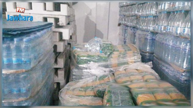 الجم : حجز طن من المواد الغذائية المخزنة للإحتكار