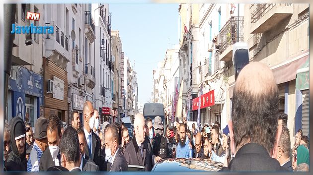 رئيس الجمهورية يؤدي زيارة غير معلنة الى منطقة باب الخضراء بتونس العاصمة 