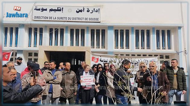 سوسة: وقفة احتجاجية للأمنيين للمطالبة بالمنح وتحسين ظروف العمل والتّرقيات 