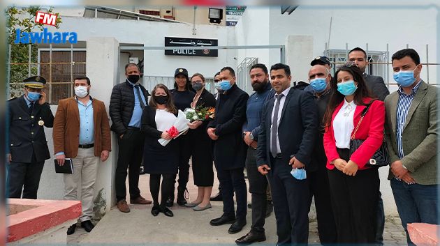 وفد من المكتب الدولي لمكافحة المخدرات بواشنطن في زيارة لمركز الأمن الوطني بخزامة (صور)