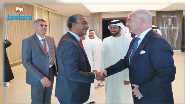 وزير الرياضة كمال دقيش يلتقي جياني انفانتينو بدبي