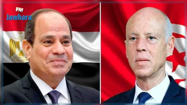 مكالمة هاتفية بين سعيّد والسيسي