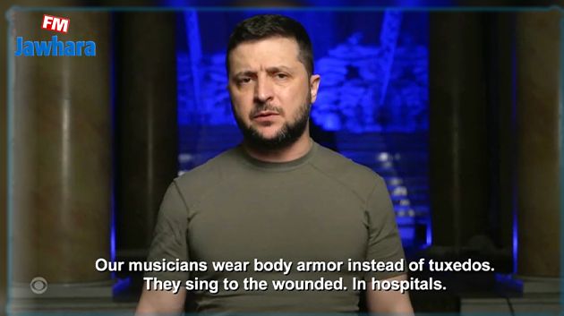 ظهور مُفاجئ للرئيس الأوكراني في حفل 