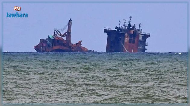 قابس: مياه البحر تغمر الجانب الأكبر من السفينة المحمّلة بالمحروقات