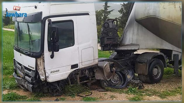 الكاف : وفاة شخص في اصطدام شاحنة بسيارة