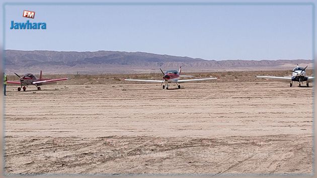 رالي تونس للطائرات الشراعية يمر بمحطة القطّار قفصة (صور) 