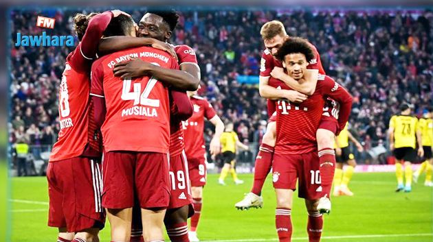 بايرن ميونخ أول فريق يتوج بلقب الدوري 10 مواسم متتالية