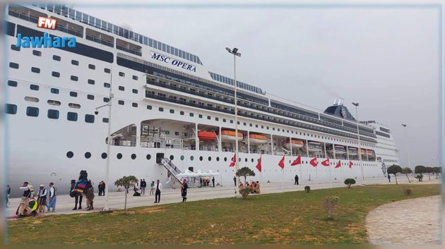 ميناء حلق الوادي يستقبل السفينة السياحية MSC OPERA