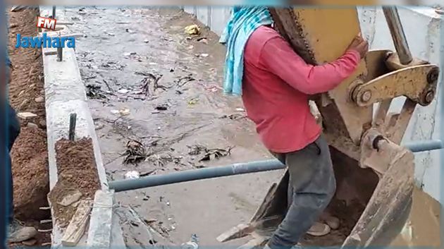 حصد ملايين المشاهدات : فيديو يحبس الأنفاس لعملية انقاذ كلب من الغرق
