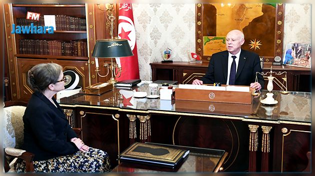 فحوى لقاء قيس سعيّد بنجلاء بودن 