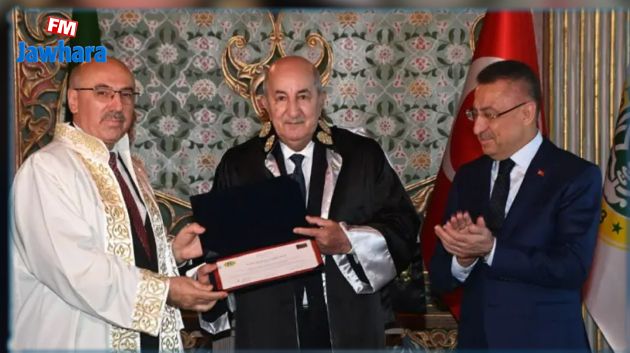 الرئيس الجزائري عبد المجيد تبّون يتسلّم الدكتوراه الفخرية من جامعة إسطنبول