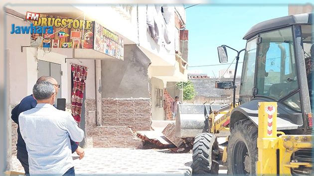 سوسة : مواصلة حملات التصدّي لظاهرة إستغلال الأرصفة (صور)