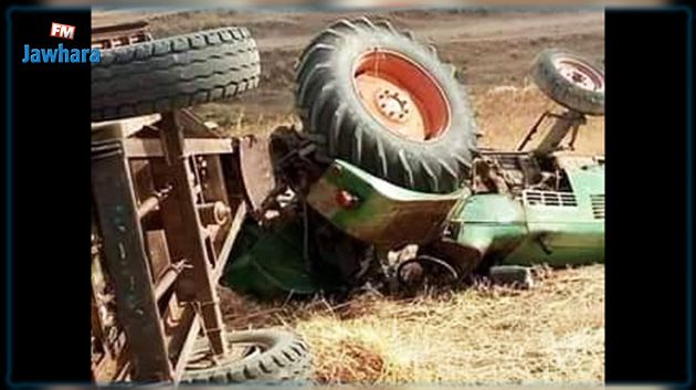 جندوبة: انزلاق آلة حصاد بسبب رداءة المسلك الفلاحي
