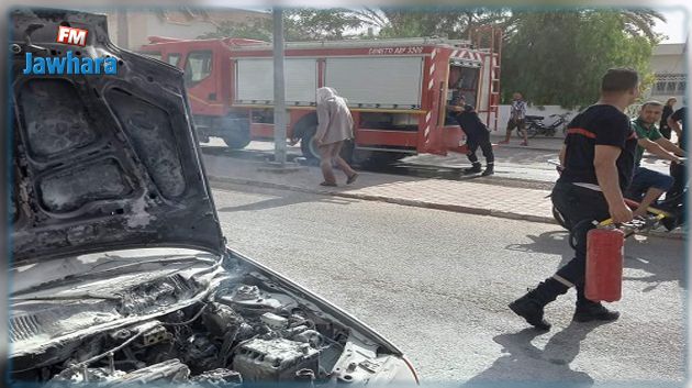 قفصة: احتراق محرّك سيارة بسبب ارتفاع درجات الحرارة
