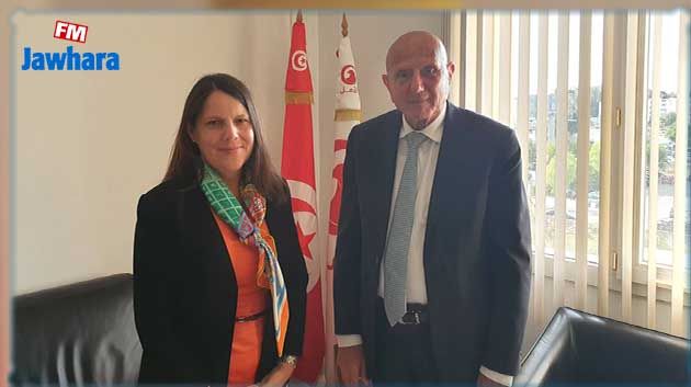  أحمد نجيب الشابّي يستقبل القائمة بأعمال سفارة الولايات المتحدة الأمريكية 