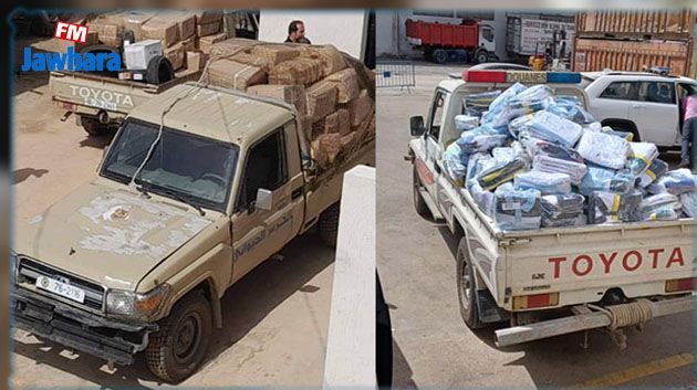 حجز ملابس جاهزة وعجلات مطاطية مهربة بقيمة فاقت الـ 200 ألف دينار