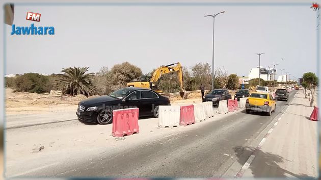 حمام سوسة: بلاغ مروري بخصوص أشغال تعبيد على مستوى الطريق السياحية قنطرة الحمّام