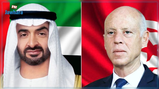 رئيس دولة الإمارات يؤكد دعم بلاد لتونس