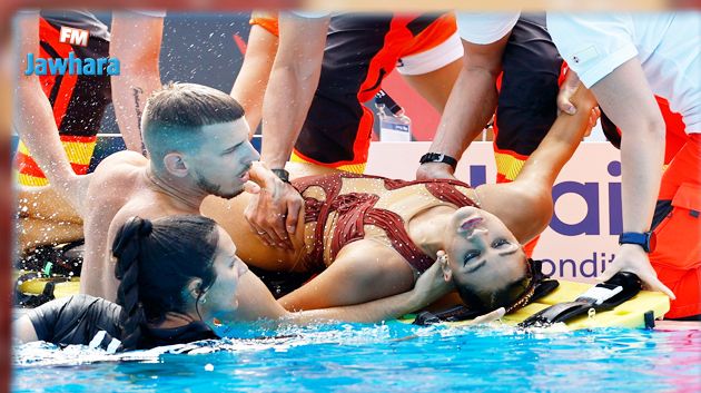 مونديال السباحة : إنقاذ الأميركية أنيتا ألفاريس من قاع المسبح (صور)