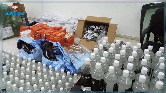 ضبط كمية من السجائر المهربة وشاحنة دون لوحات منجمية