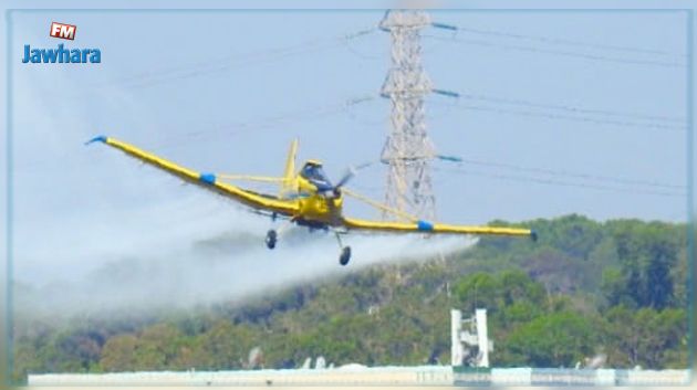 بن عروس : انطلاق برنامج رش المبيدات بالطائرة لمقاومة الحشرات