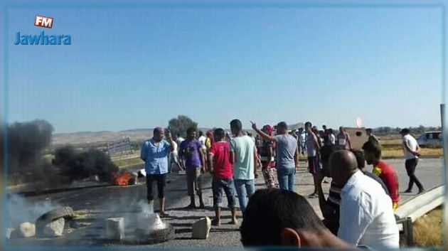 القيروان: غلق الطريق احتجاجًا على عدم توفّر الماء الصالح للشراب ‎