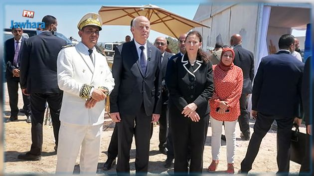رئيس الجمهورية يعطي إشارة انطلاق مشروع الجسر الجديد ببنزرت