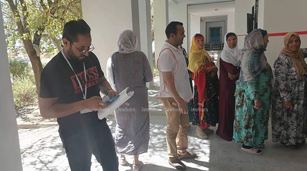 مواكبة لعملية التصويت بمركز الاقتراع الحدودي ببولعابة بولاية القصرين