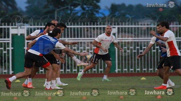 الحصة التدريبية للمنتخب الوطني لكرة القدم في باطا