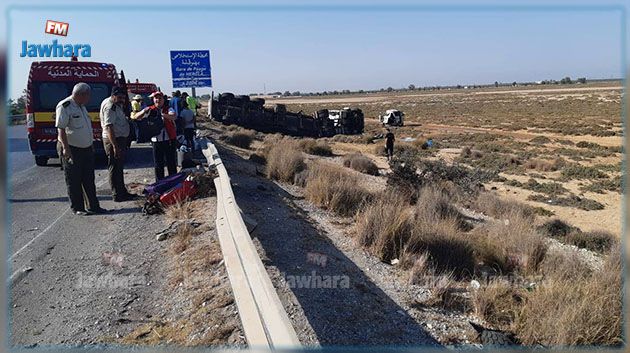 محطة الإستخلاص هرقلة : قتيلان في اصطدام شاحنة ثقيلة ب 