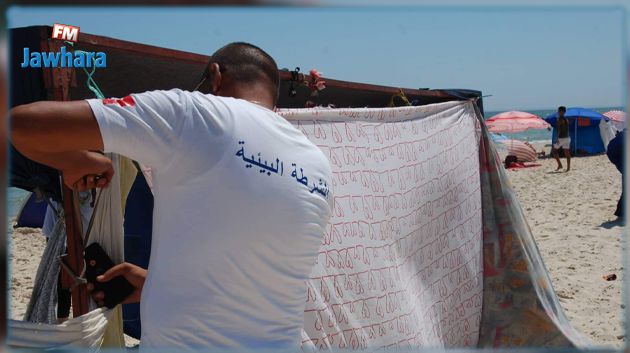 بلدية سوسة: حملة لمنع تركيز أكواخ و إدخال الكلاب لمياه البحر (صور)