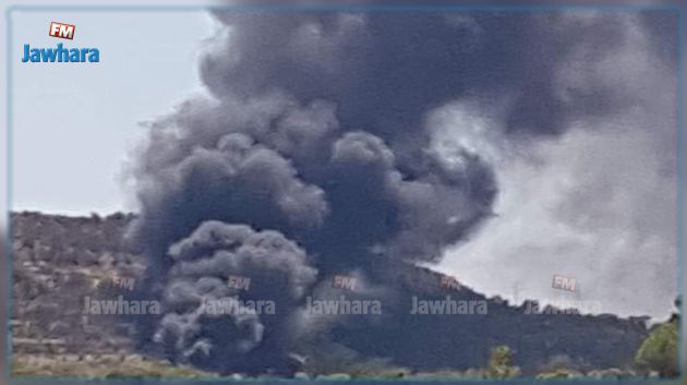 إخماد حريق اندلع بجبل الحمامات‎‎