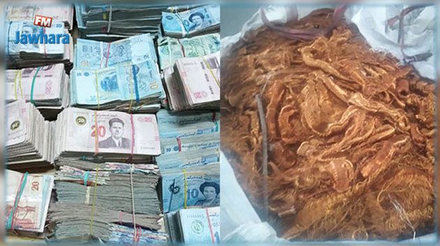 الديوانة: حجز كميات من البضائع المهربة ومبلغ مالي قيمته 960 ألف دينار