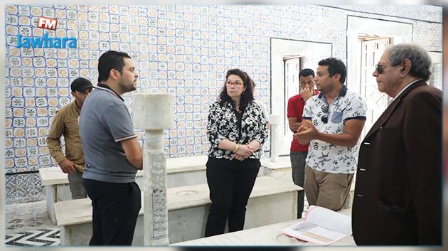 وزيرة الثقافة تعاين وضعية تربة الباي بالمدينة العتيقة بعد انتهاء اشغال صيانته