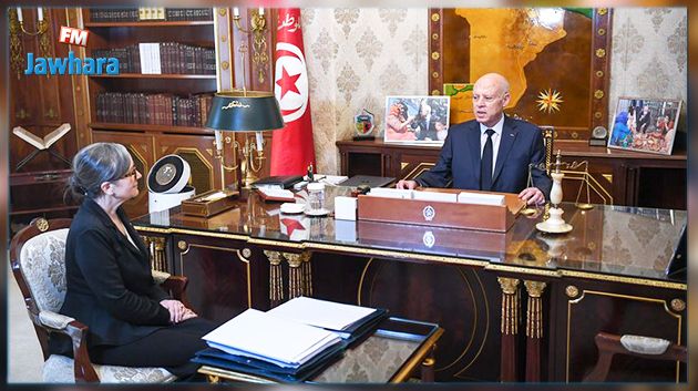 فحوى لقاء قيس سعيّد بنجلاء بودن