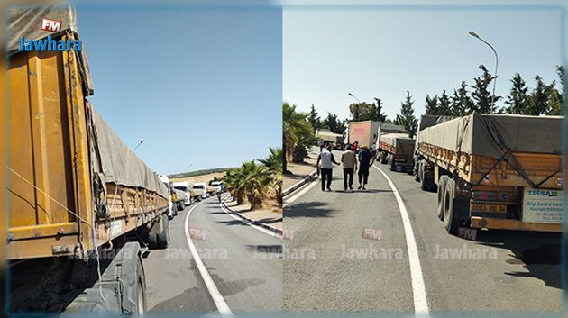 قادمة من الجزائر..  عدد الشاحنات المحمّلة بمادة السكر التي عبرت الى تونس