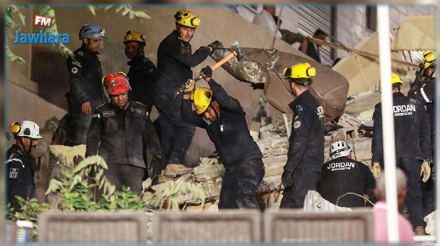 بعد 84 ساعة بحث وإنقاذ: انتشال آخر جثة من تحت أنقاض المبنى المنهار في الأردن