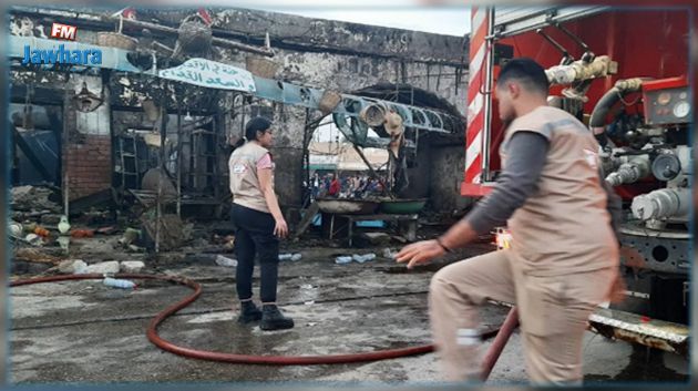 حريق سوق جراة بقابس: الاحتفاظ بشخصين تحصّلا على مساعدات دون وجه حق