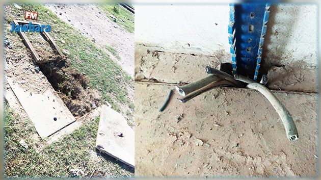 السكك الحديدية: سرقة الكوابل النحاسيّة لموقع التقاطع بين القلعة الصغرى وسوسة