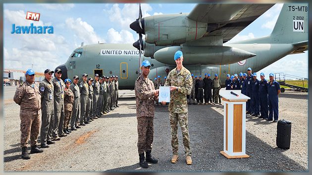 قائد قوات بعثة أممية يشيد بالوحدة الجوية العسكرية التونسية 