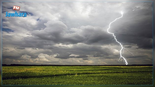 صواعق وخلايا رعدية مع أمطار غزيرة أحيانا وتساقط البرد بهذه المناطق