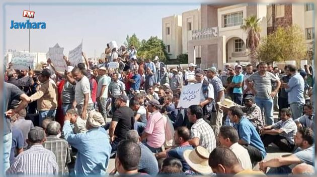 تطاوين: يوم غضب للعاملين في شركة البستنة