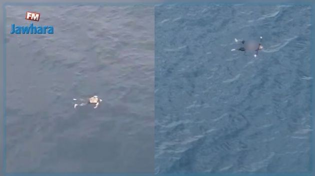 مروحية تابعة للوحدة الجوية للحرس للبحث عن جثث المفقودين في سواحل جرجيس (فيديو)