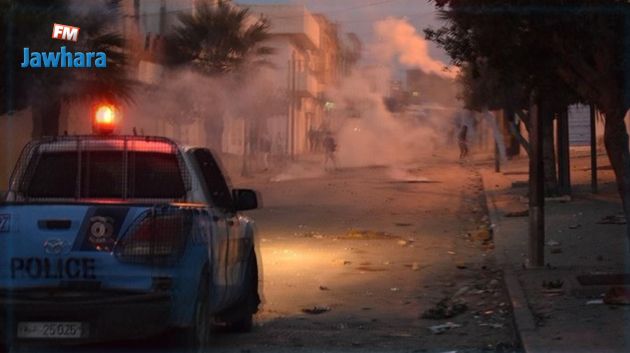 إرتفاع موقوفي أعمال الشغب بطبربة و الجديدة الى 06 شبان