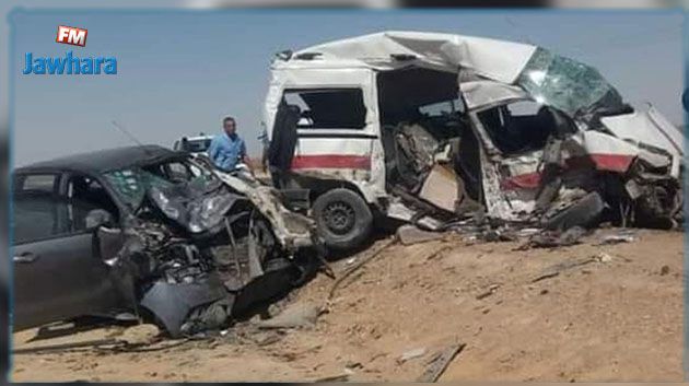 حفوز : وفاة امرأة و اصابة 7 آخرين في حادث مرور