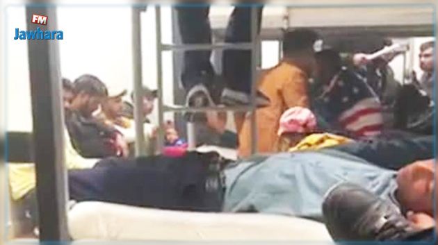 ظروف صعبة لتونسيين في مطار بلغراد (صور)