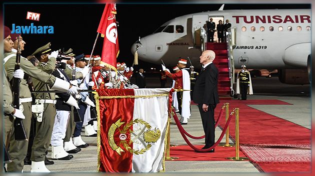 وصول رئيس الجمهورية الى أرض الوطن 