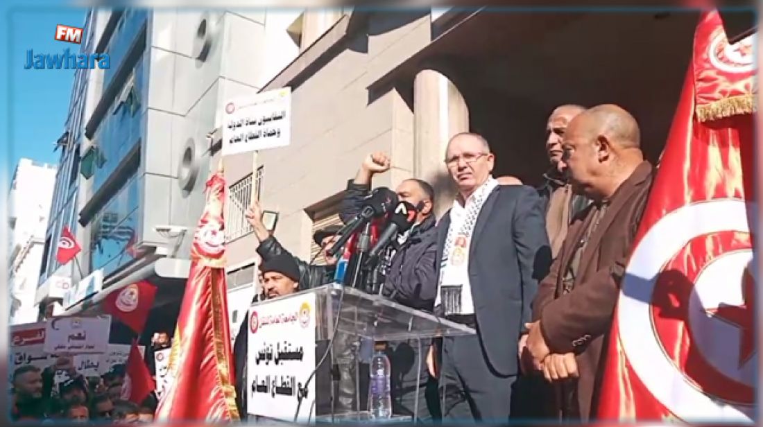 الطبوبي يلوّح بتحركات احتجاجية وبشكوى ضد الحكومة لدى منظمة العمل الدولية الطبوبي يلوّح بتحركات احتجاجية وبشكوى ضد الحكومة لدى منظمة العمل الدولية