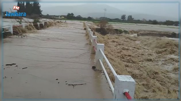 جندوبة: تحذير لمستعملي الطريق بسبب ارتفاع منسوب المياه بوادي الرغاي 